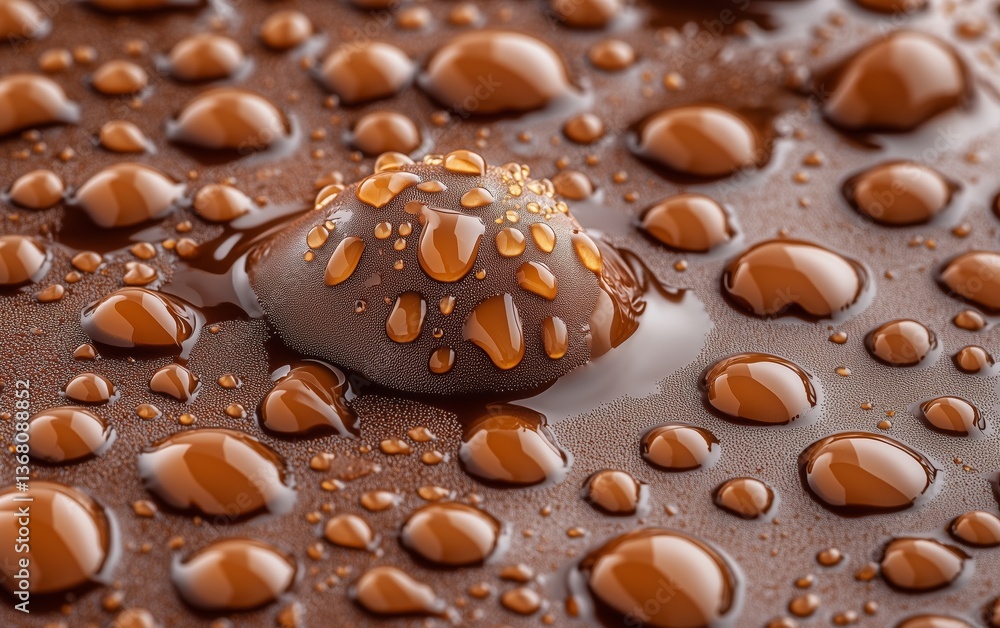 Close-up of Chocolate Drops, a Delicious and Exquisite Food Photography Close-up of Chocolate Drops, a Delicious and Exquisite Food Photography
