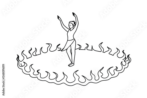 Fire Dance, Ritual, Performance, Artist, Flame, Circle, Courage, Grace, Balance, Heat