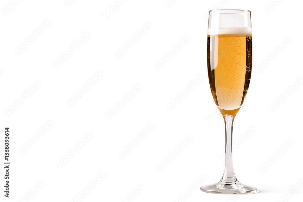 Sparkling Wine in Elegant Glass Festive Drink Image. Sparkling Wine in Elegant Glass Festive Drink Image.