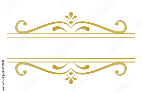 Title Name Gold Frame Border