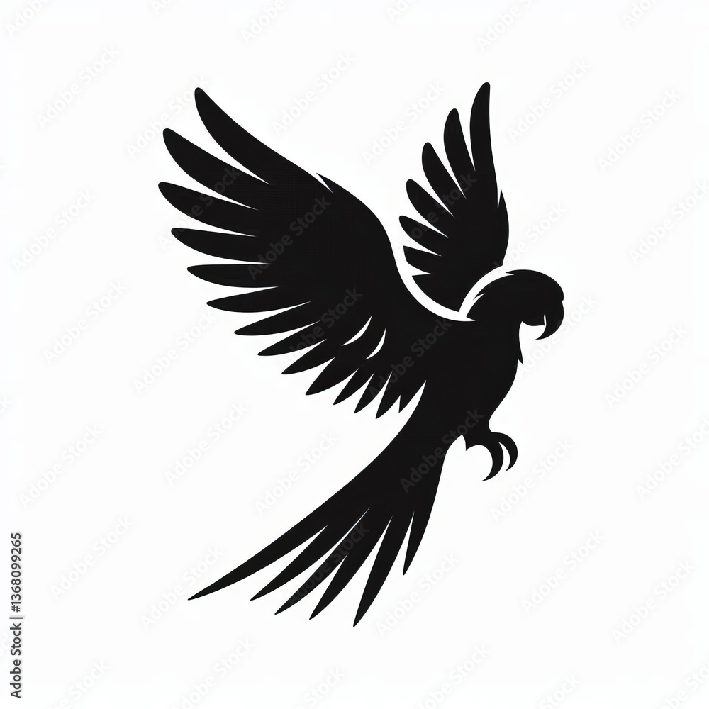 Fototapeta premium diferent birds silhoutee illustration