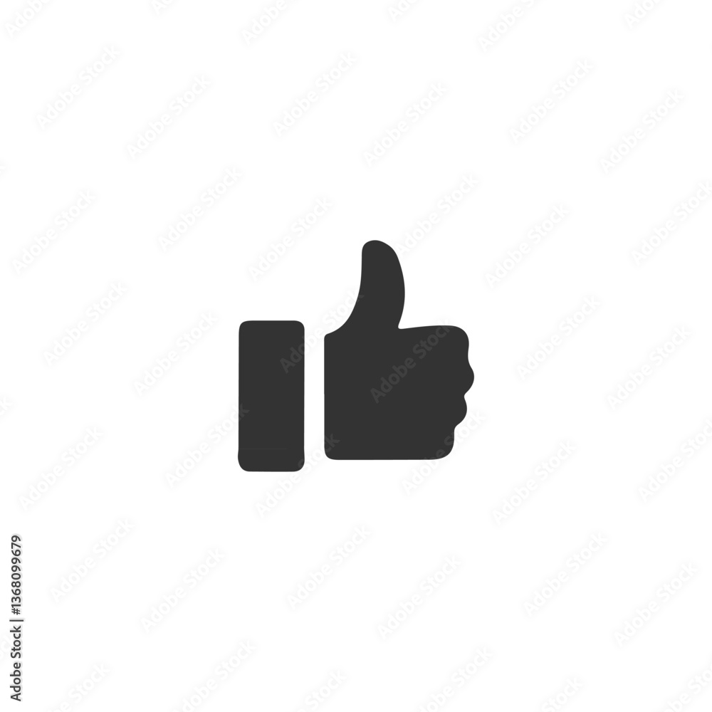 thumb up icon vector on white background thumb up icon vector on white background