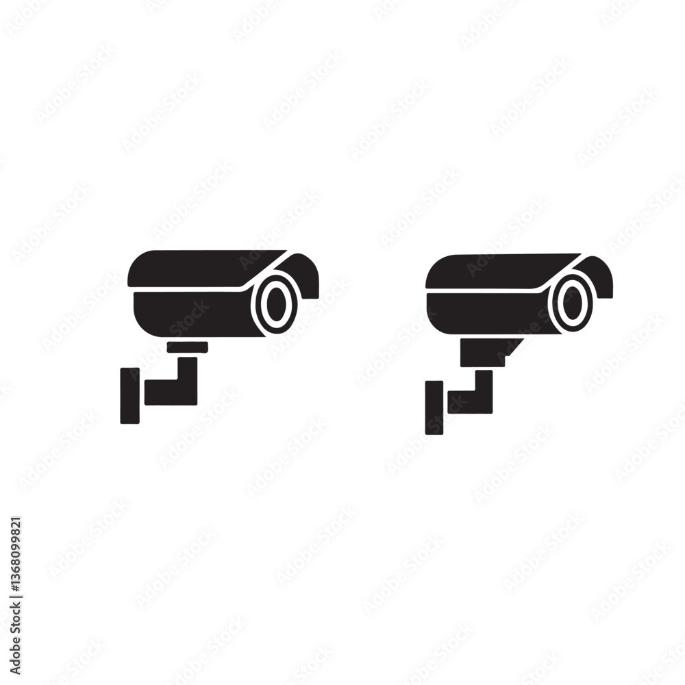 set of security camera vector illustration set of security camera vector illustration