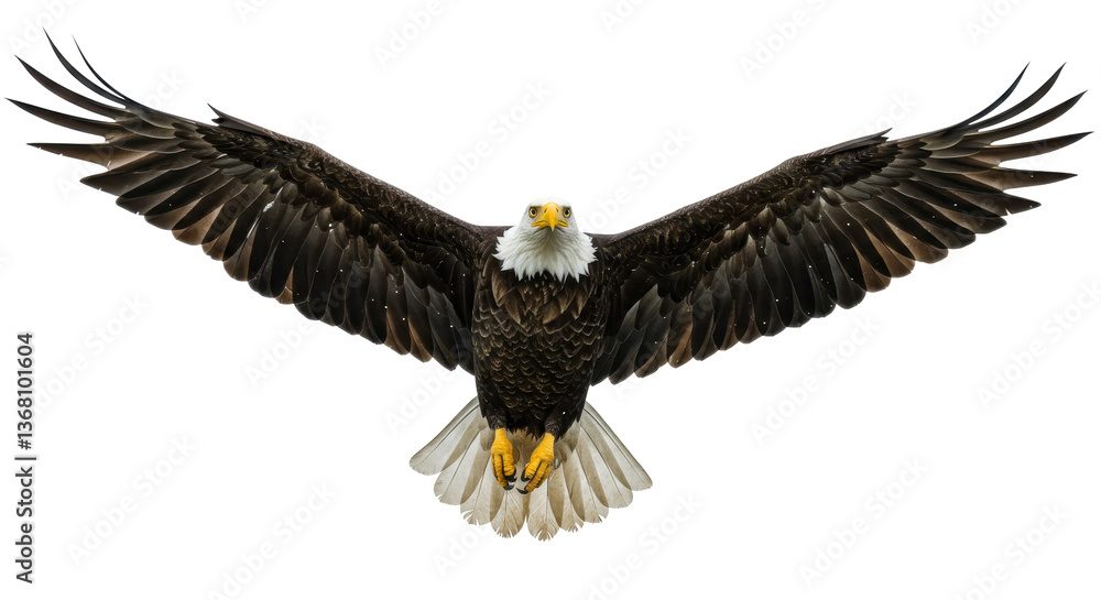 Fototapeta premium Isolated Eagle Flying
