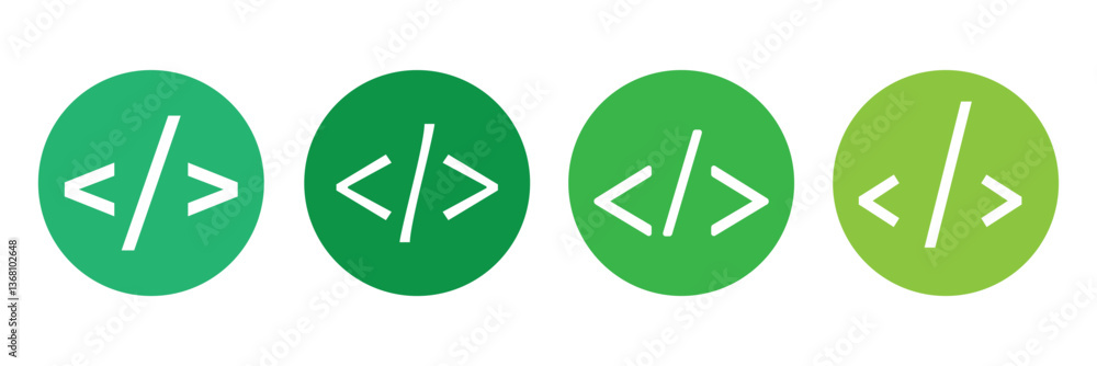 Code icon. Code html signs. Program coding icons. Coding sign. Stock vector illustration. Code icon. Code html signs. Program coding icons. Coding sign. Stock vector illustration.