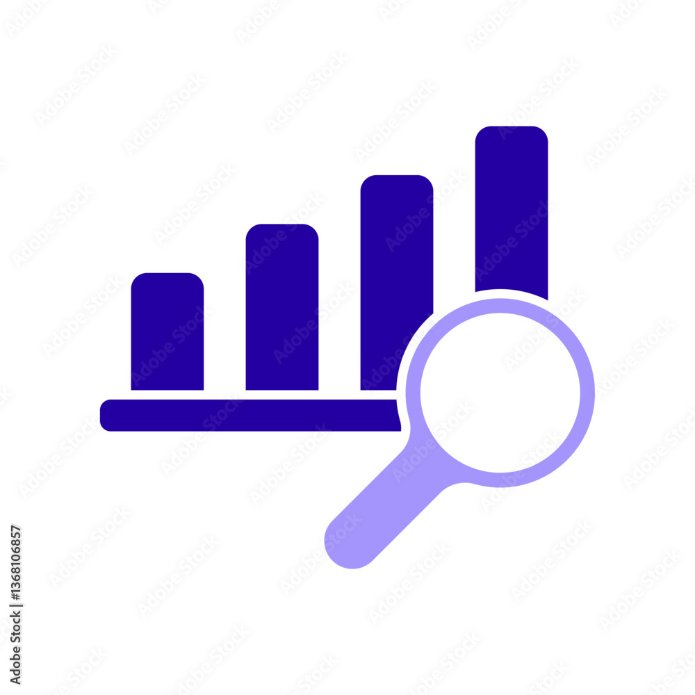 Icon a interpreting data, isolated against a clean background. Icon a interpreting data, isolated against a clean background.