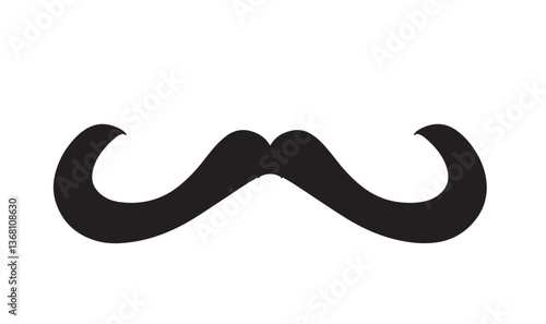moustache beard black color sign symbol decoration ornament happy father day dad papa love holiday family parent happy father day parent object black color male man gentleman june event smile message 