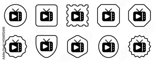 Editable tv show, tv program vector icon. Movie, cinema, entertainment. Part of a big icon set family. Perfect for web and app interfaces, presentations, infographics, etc