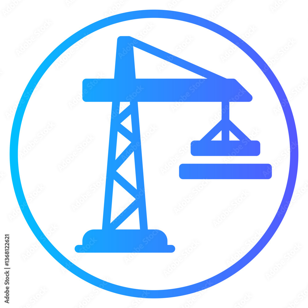 crane gradient icon crane gradient icon
