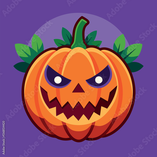 Wallpaper Mural Halloween pumpkin vector illustration Torontodigital.ca