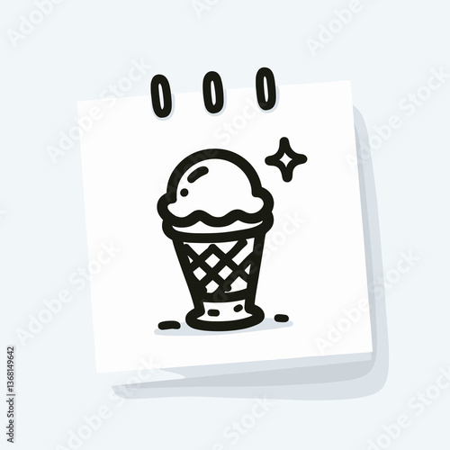 ice cream cup drawing 