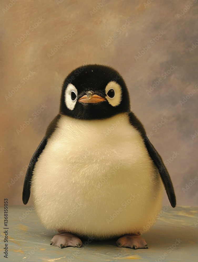 Naklejka premium baby fat penguin