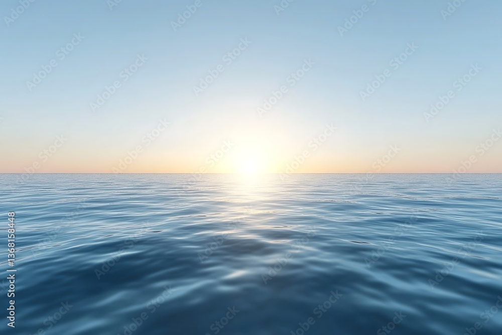 Fototapeta premium Serene Sunset Over the Ocean