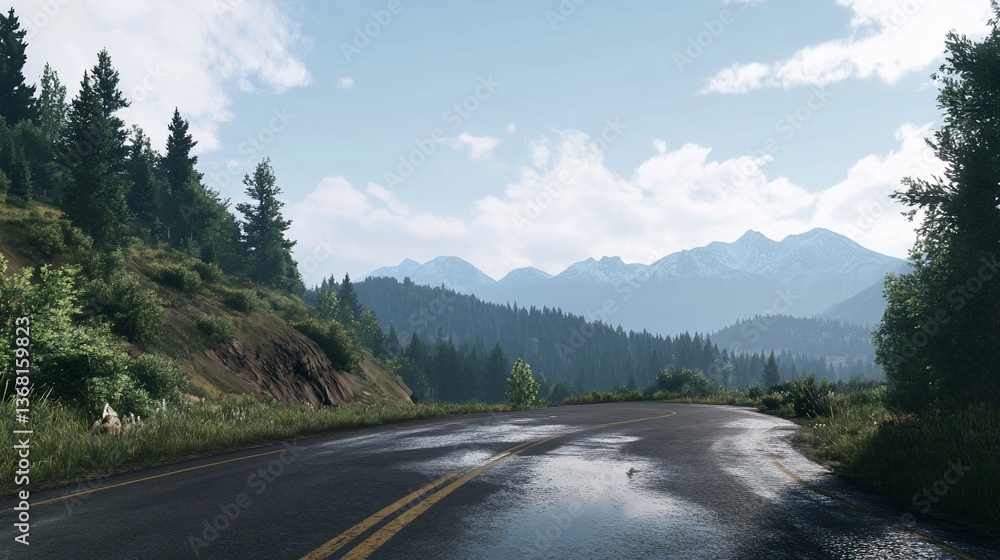 Fototapeta premium road in mountains
