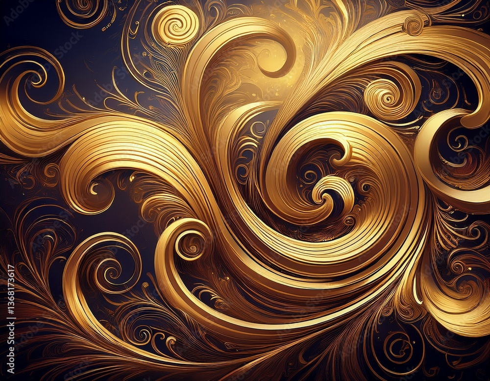 golden ornate swirl golden ornate swirl
