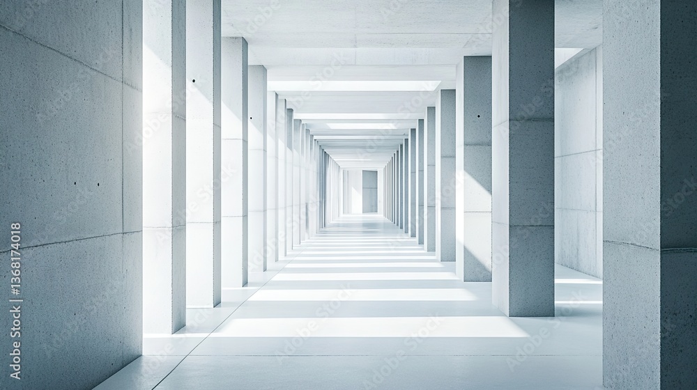 Minimalist architectural elegance in a serene white space, embodying simplicity and modern design. Minimalist architectural elegance in a serene white space, embodying simplicity and modern design.