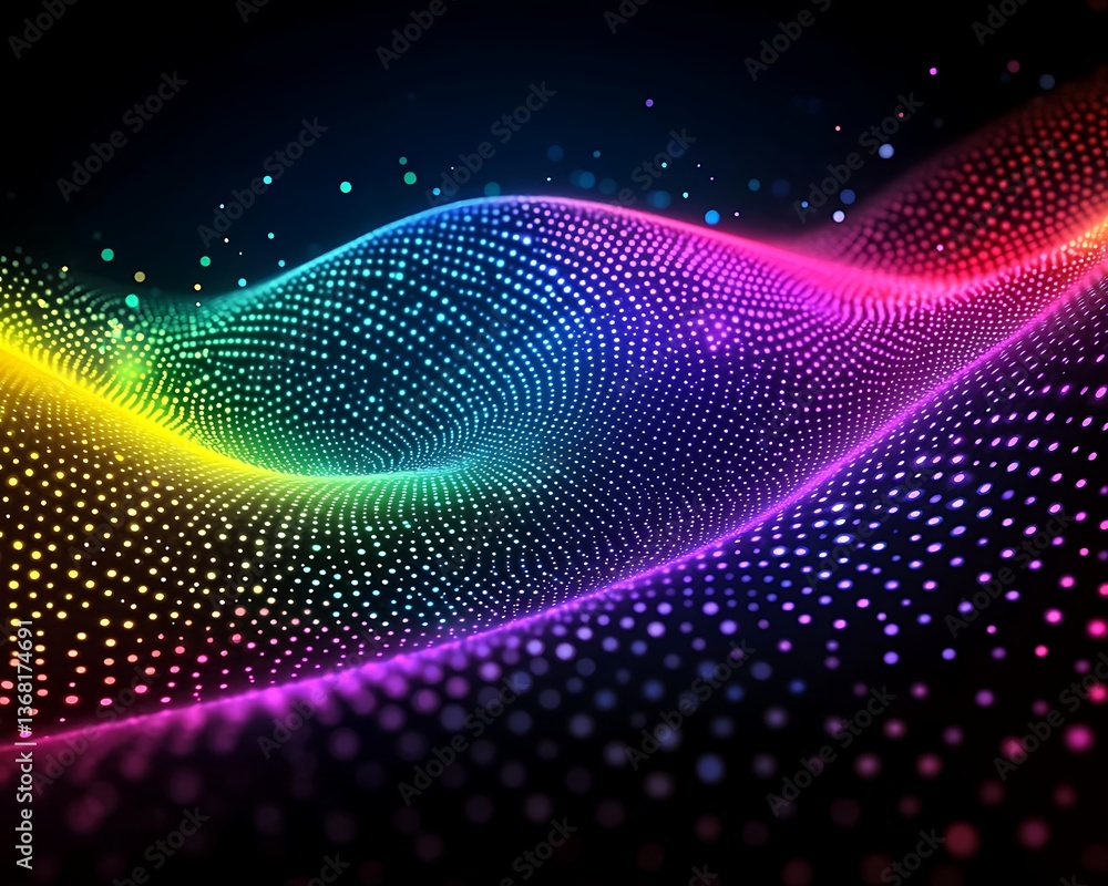 Rainbow Particle Wave Abstract. Rainbow Particle Wave Abstract.
