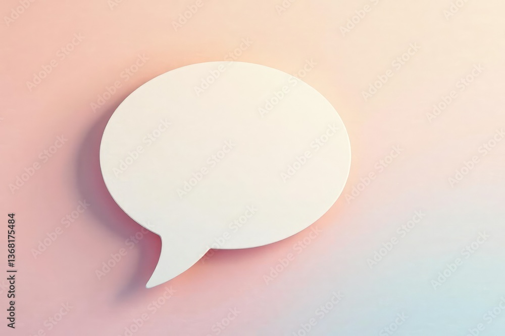 Subtle pastel speech bubble pattern Soft, muted tones , print, design Subtle pastel speech bubble pattern Soft, muted tones , print, design