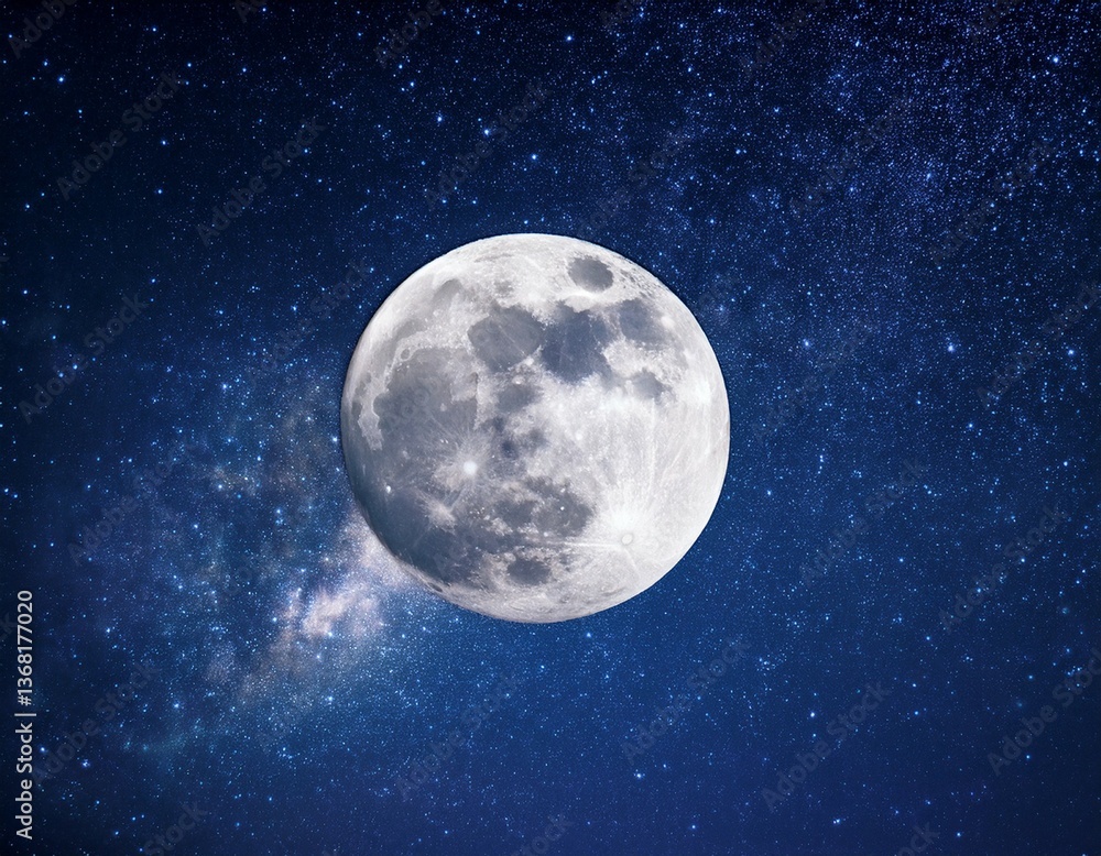 bright full moon in a clear night sky with stars beauty astronomy bright full moon in a clear night sky with stars beauty astronomy