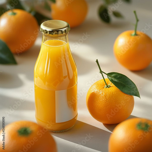 orange juice and tangerines