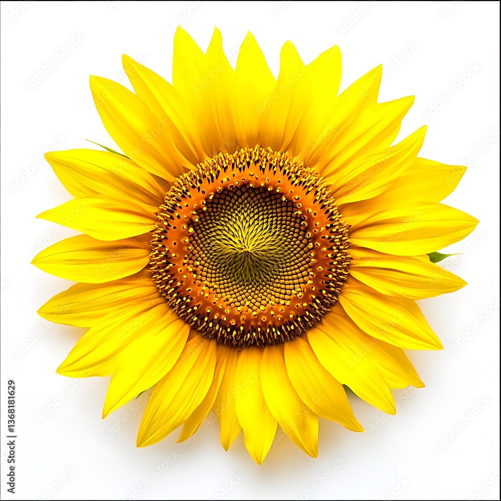 single bright yellow sunflower with green leaves and stem standing tall against a clean white backdrop single bright yellow sunflower with green leaves and stem standing tall against a clean white backdrop