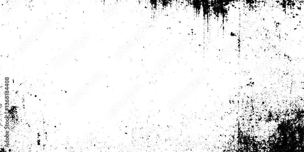 Obraz premium Rough Concrete Wall Background with Paint Splatters and Aged Texture.