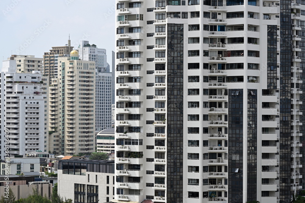 Exterior view of generic high rise buildings Exterior view of generic high rise buildings