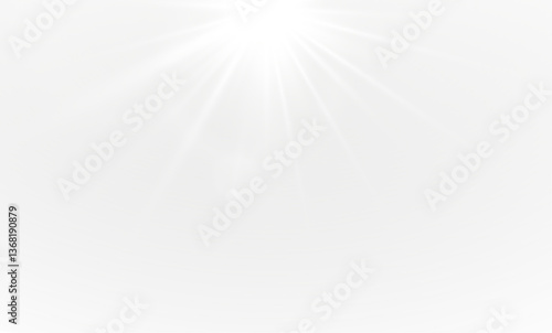 Light Glow Shine Sunbeam Rays Sunlight Brightness Transparent Overlay Effect Realistic Illumination Flare Burst Radiance White Light Glow Effect Lens Flare Beams Soft Glow Natural Light Design.