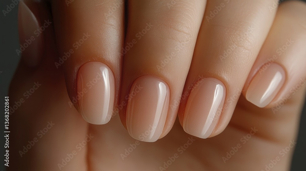 Elegant nail polish model hand display trendy salon environment close-up view of manicured nails Elegant nail polish model hand display trendy salon environment close-up view of manicured nails
