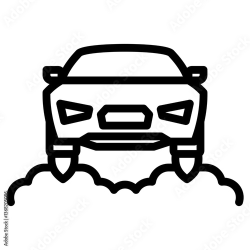 Flying Car Icon