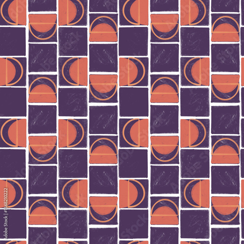 Seamless textured geometric pattern