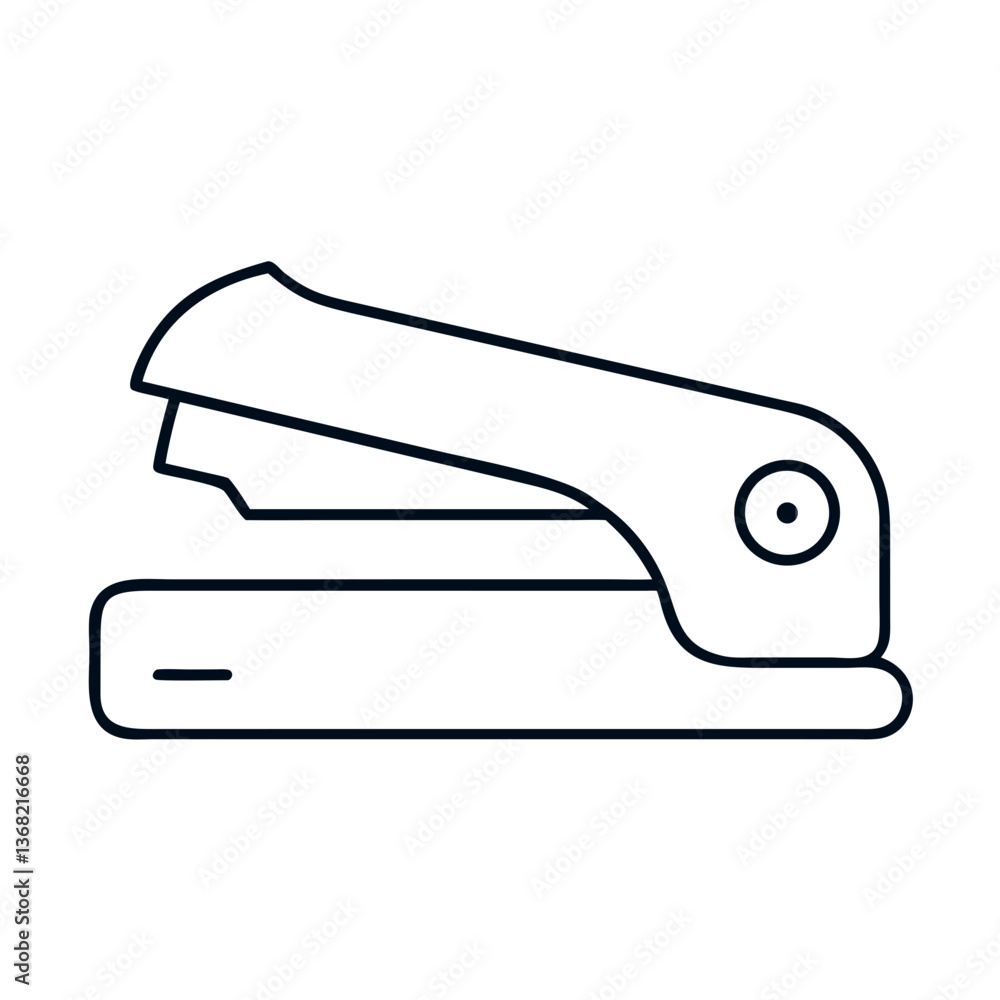 Iconic stapler design in minimalist style Iconic stapler design in minimalist style