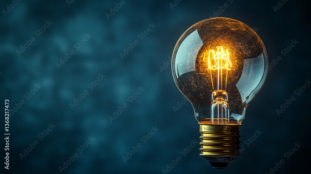 glowing light bulb on a dark background symbolizes creativity, innovation, and new business ideas. Represents a moment of inspiration and the spark of fresh thoughts and concepts glowing light bulb on a dark background symbolizes creativity, innovation, and new business ideas. Represents a moment of inspiration and the spark of fresh thoughts and concepts