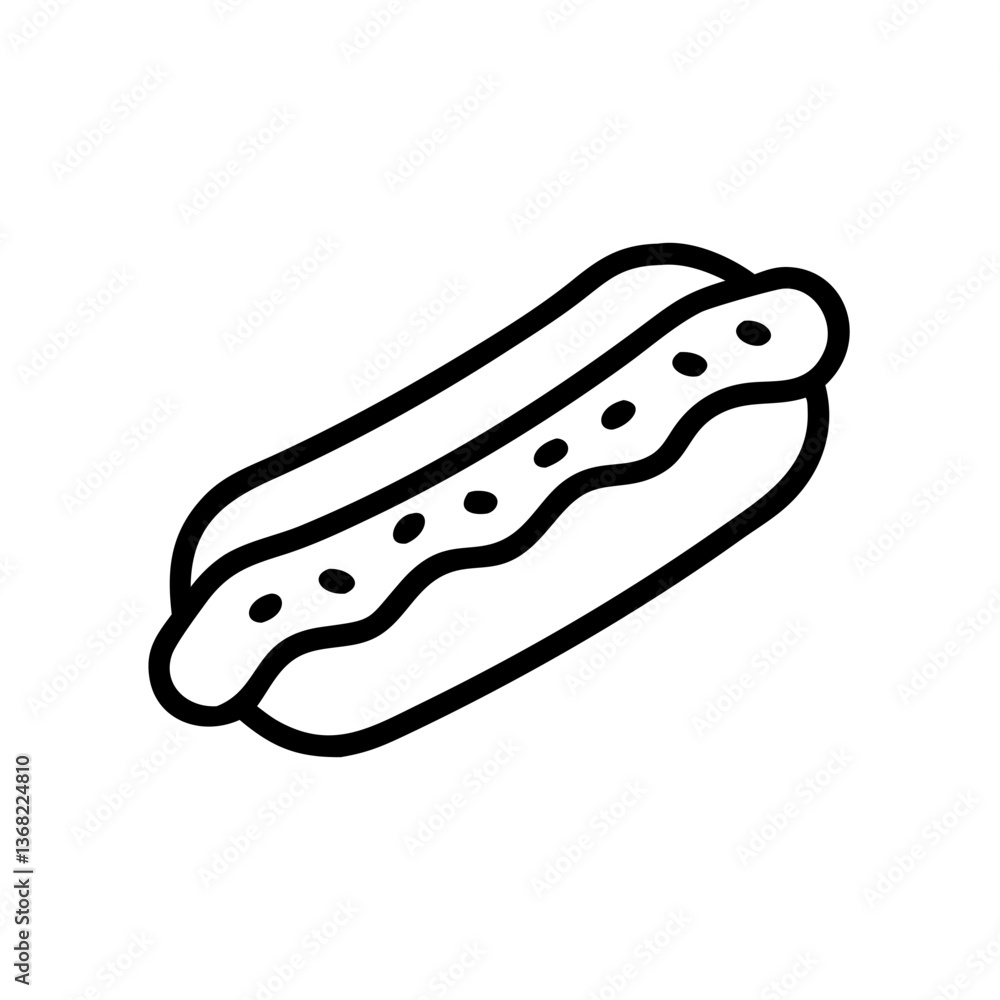 Naklejka premium Hotdog