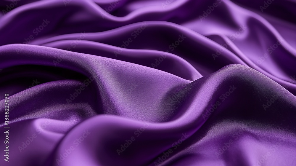 Obraz premium Gradient backgrounds velvet tone. A close-up of luxurious purple fabric, showcasing its soft, flowing texture and rich color, creating an elegant and sophisticated appearance.