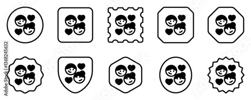 Editable romantic couple vector icon. Wedding, valentine, love, celebration. Part of a big icon set family. Perfect for web and app interfaces, presentations, infographics, etc