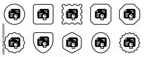 Editable diploma, certificate, acknowledgment vector icon. Education, business, profession. Part of a big icon set family. Perfect for web and app interfaces, presentations, infographics, etc