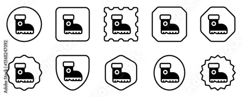 Editable boots vector icon. Outdoor, industry, gardening, heavy duty. Part of a big icon set family. Perfect for web and app interfaces, presentations, infographics, etc
