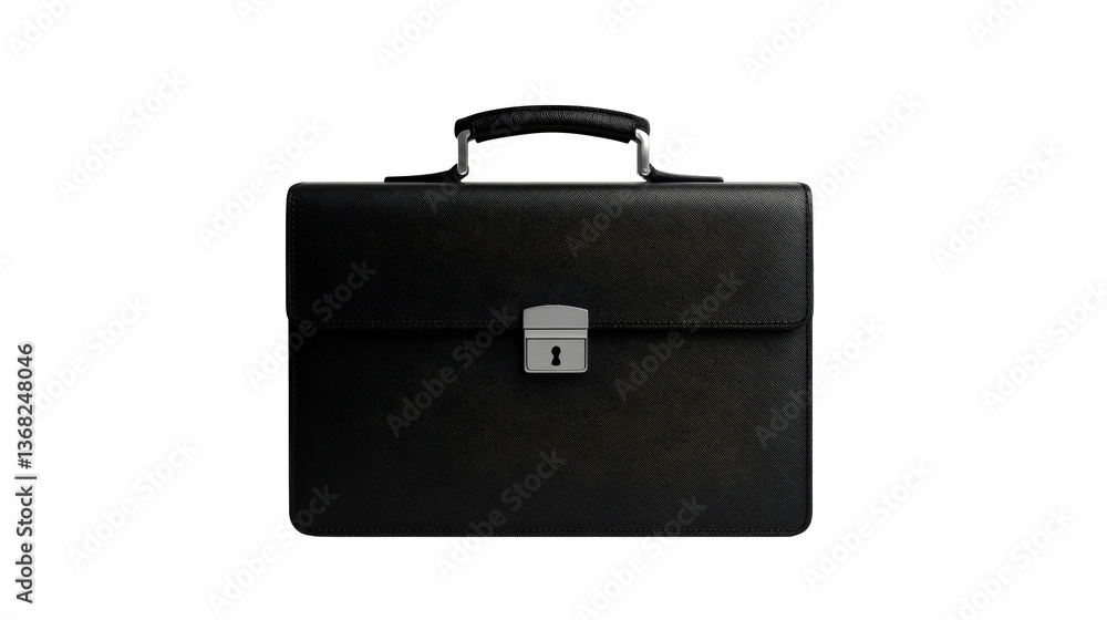 Leather briefcase, black, modern, handle, lock, professional, cut out transparent Leather briefcase, black, modern, handle, lock, professional, cut out transparent