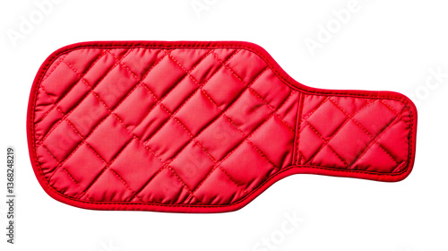 Red diamond pattern pad with cutout for transparent background, cut out transparent