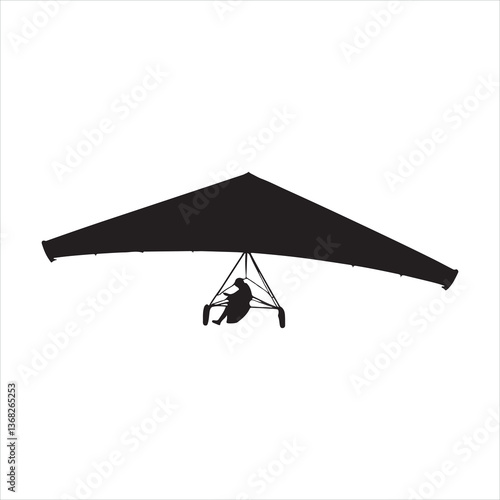 Hang Glider black silhouette
