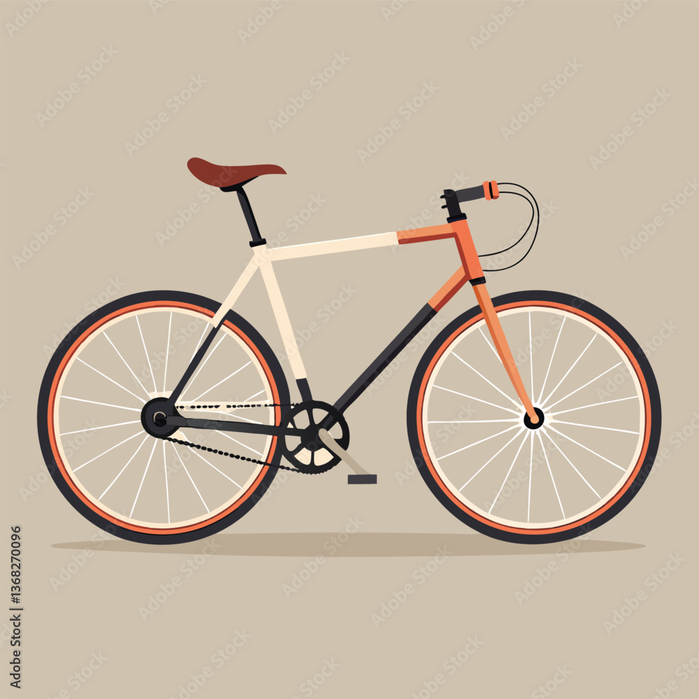Fototapeta premium Racing bike icon, Bicycle vector, Bicycle Icon on Transparent Background, Bicycle vector for logo