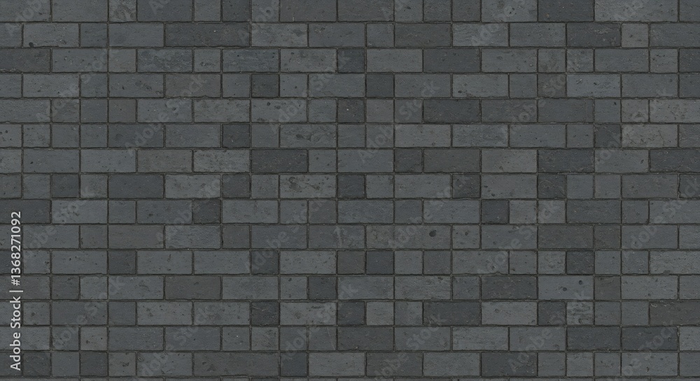 Dark Grey Stone Pavement Texture Seamless Pattern. AI Generated Dark Grey Stone Pavement Texture Seamless Pattern. AI Generated