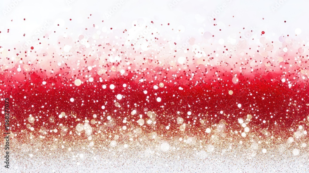 A vibrant gradient of red and gold glittering particles, creating a festive atmosphere with a smooth transition A vibrant gradient of red and gold glittering particles, creating a festive atmosphere with a smooth transition