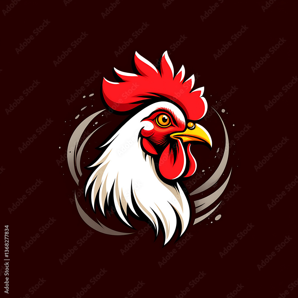 Gaming Mascot Logo Chicken Red Gaming Mascot Logo Chicken Red