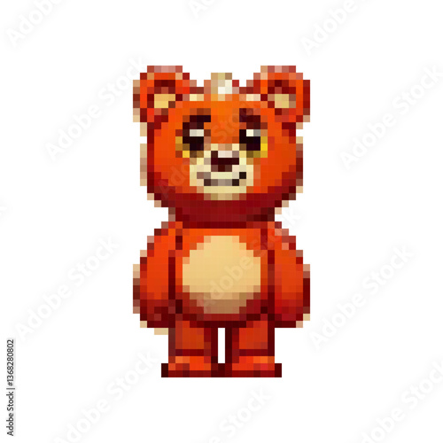 Pixel bears. Clubfooted and slow animals. Forest dwellers and honey lovers