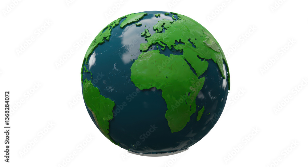 Isolated earth globe Isolated earth globe