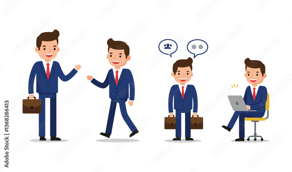 Businessman holding a briefcase while presenting ideas, ideal for advertising professional growth and corporate success themes
Businessman holding a briefcase while presenting ideas, ideal for advertising professional growth and corporate success themes