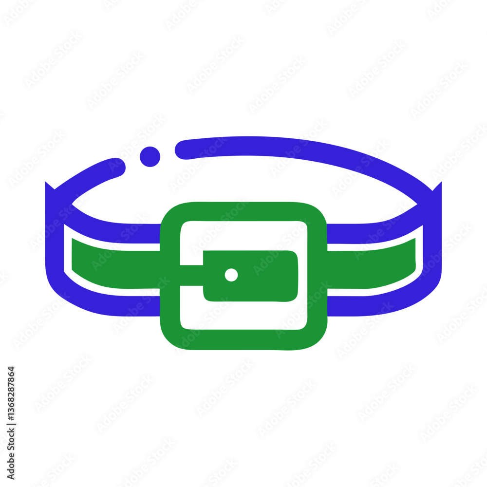 Colorful belt icon in modern style with vibrant colors Colorful belt icon in modern style with vibrant colors