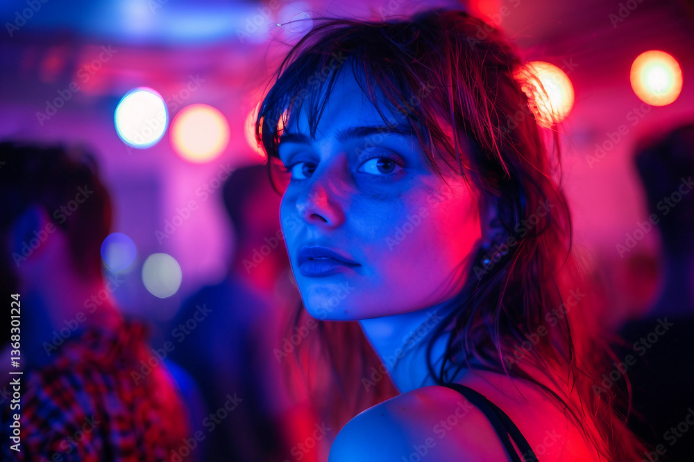 Generative AI Image of a Person in a Bar with Warm Lighting, Evoking Nightlife Atmosphere Generative AI Image of a Person in a Bar with Warm Lighting, Evoking Nightlife Atmosphere